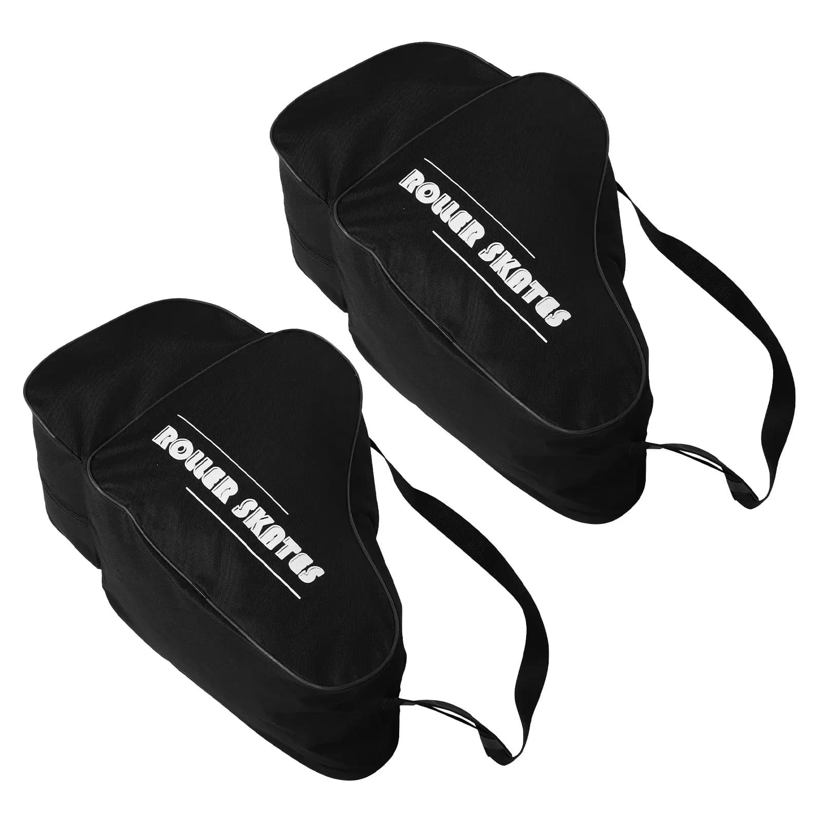 2 Pezzi Borsa per Pattini da Ghiaccio con Protezione Rinforzata, Organizer per Pattini a Rotelle per Bambini e Adulti, Borsa da Trasporto Unisex per Attrezzatura da Pattinaggio