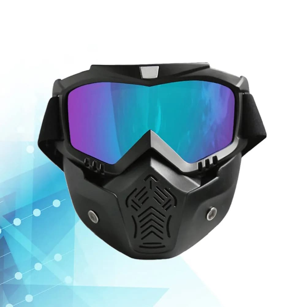 Occhiali da Neve Sci Snowboard Neri Opachi con Montatura in TPU e Lenti Colorate in PC Anti-UV Anti-Graffio Compatibili con Occhiali da Vista per Adolescenti