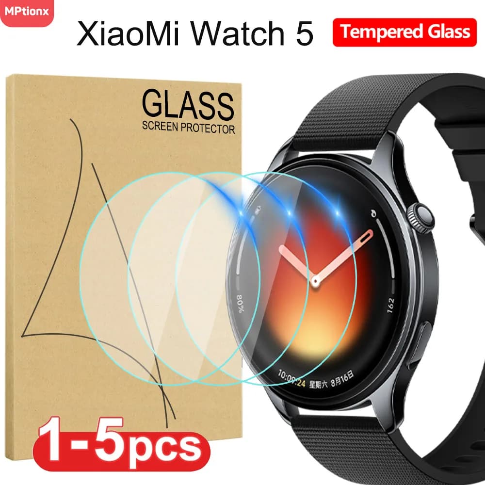 Tempered Glass for Xiaomi Watch 5 Smartwatch Screen Protective Film for Mi Watch 5 accessories