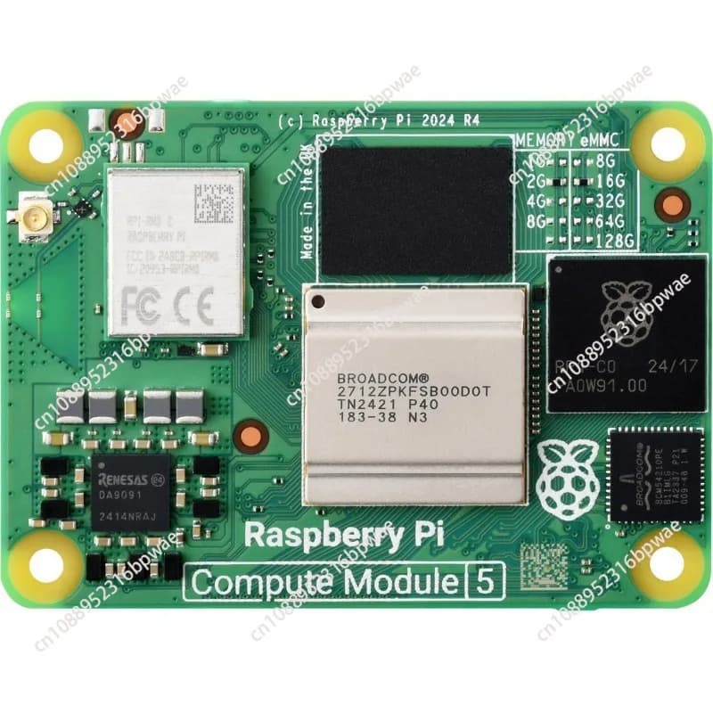 RAM originale Raspberry Pi CM5 4 GB WIFI EMMC CM 5104032 Broadcom BCM2712 Doppia uscita 4K+HDR 800 MHz VideoCore Quad-core Coxtex-76