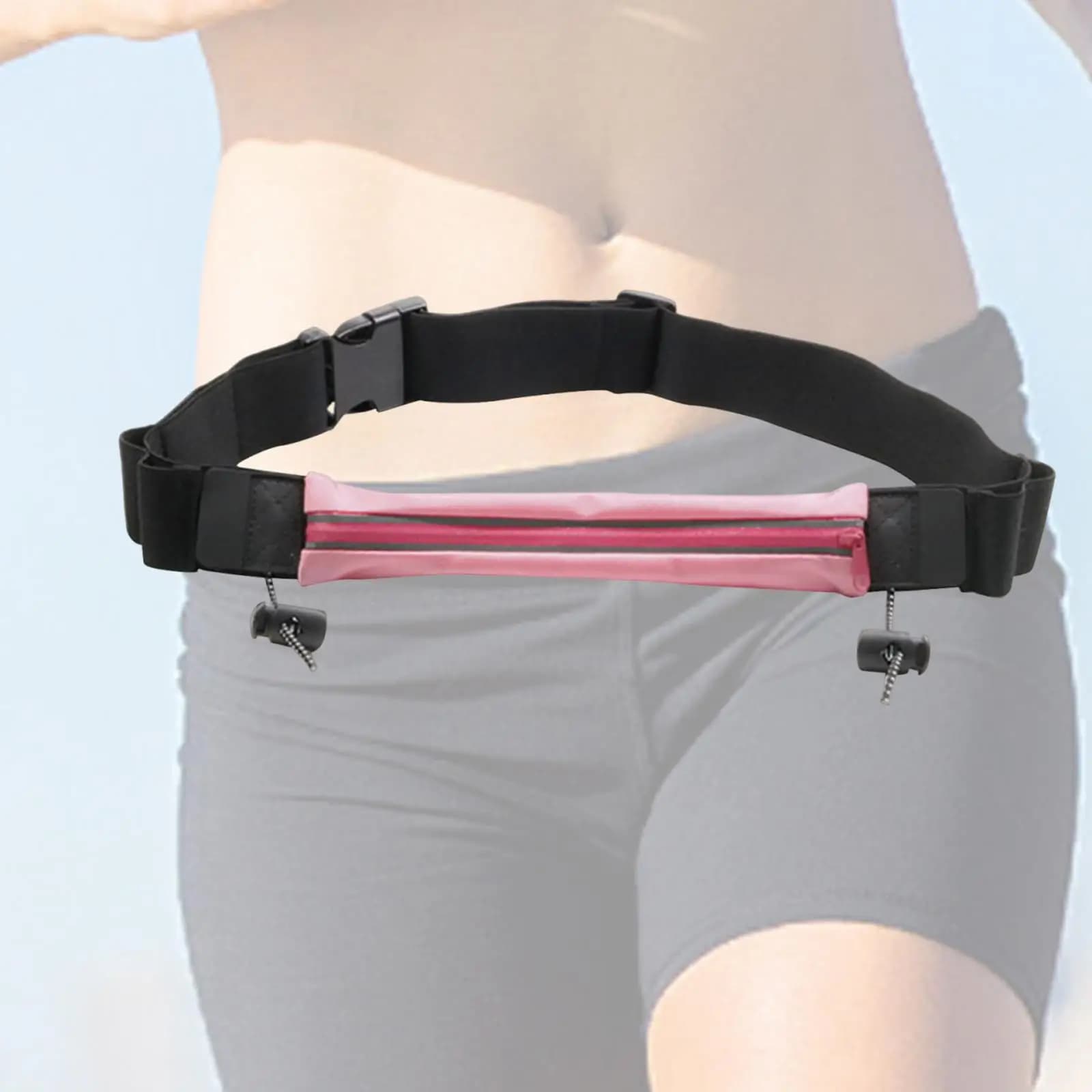 Marsupio da Corsa con Porta Numero di Gara, Borsa Sportiva Regolabile per Maratona, Ciclismo, Escursionismo per Corridori