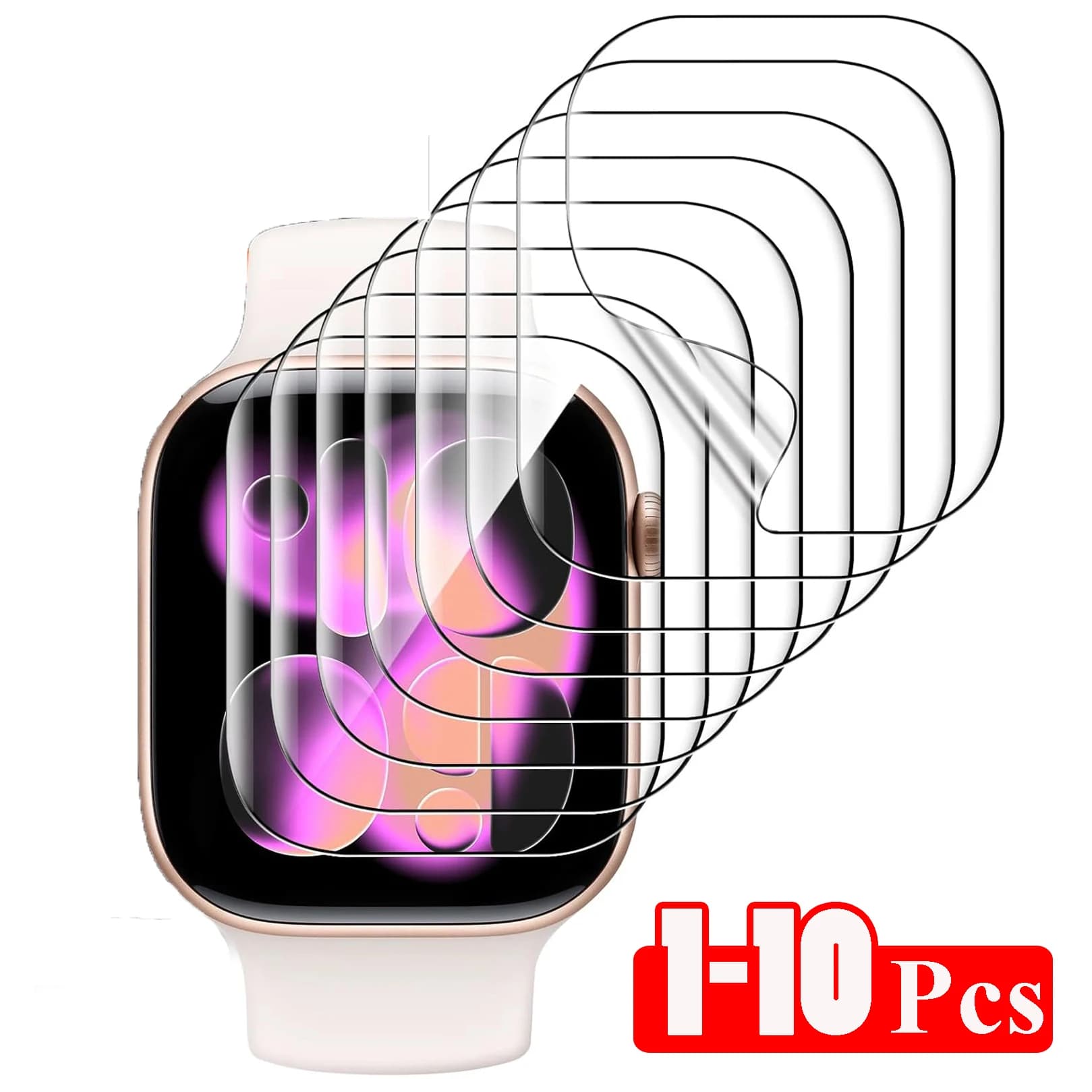 1-10PCS Pellicola idrogel per Apple Watch Ultra 49MM 11 10 46MM 42MM 7 8 9 41MM 45MM 5 6 SE 40MM 44MM 42MM 38MM Protezione schermo