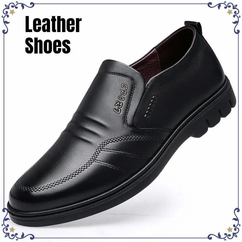 Nuove scarpe da uomo in pelle, stile britannico, sneakers casual da uomo, morbide, traspiranti, comode, antiscivolo, per camminare.
