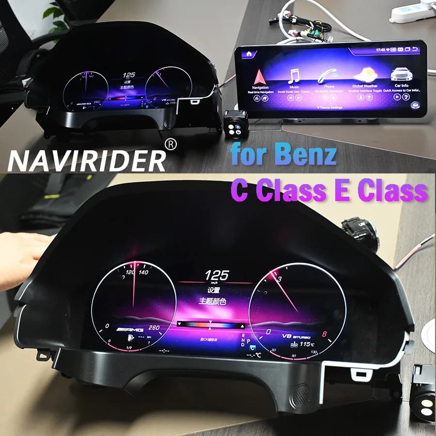 LCD Auto Cluster Digital Tool CockPit Update Smart Cluster 12.3 Inches For Mercedes Benz GLC Class C Class C W205 NGT 5.0