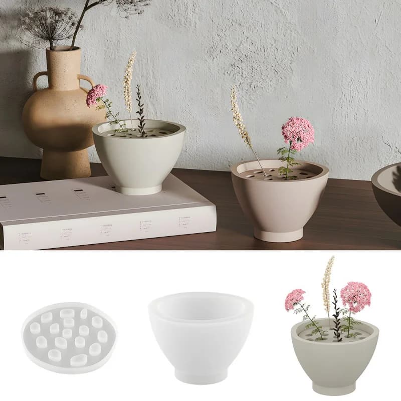 Lotus Seed Pod Silicone Mold for Flower Arrangement, Jewelry Tray, Resin Plaster Craft