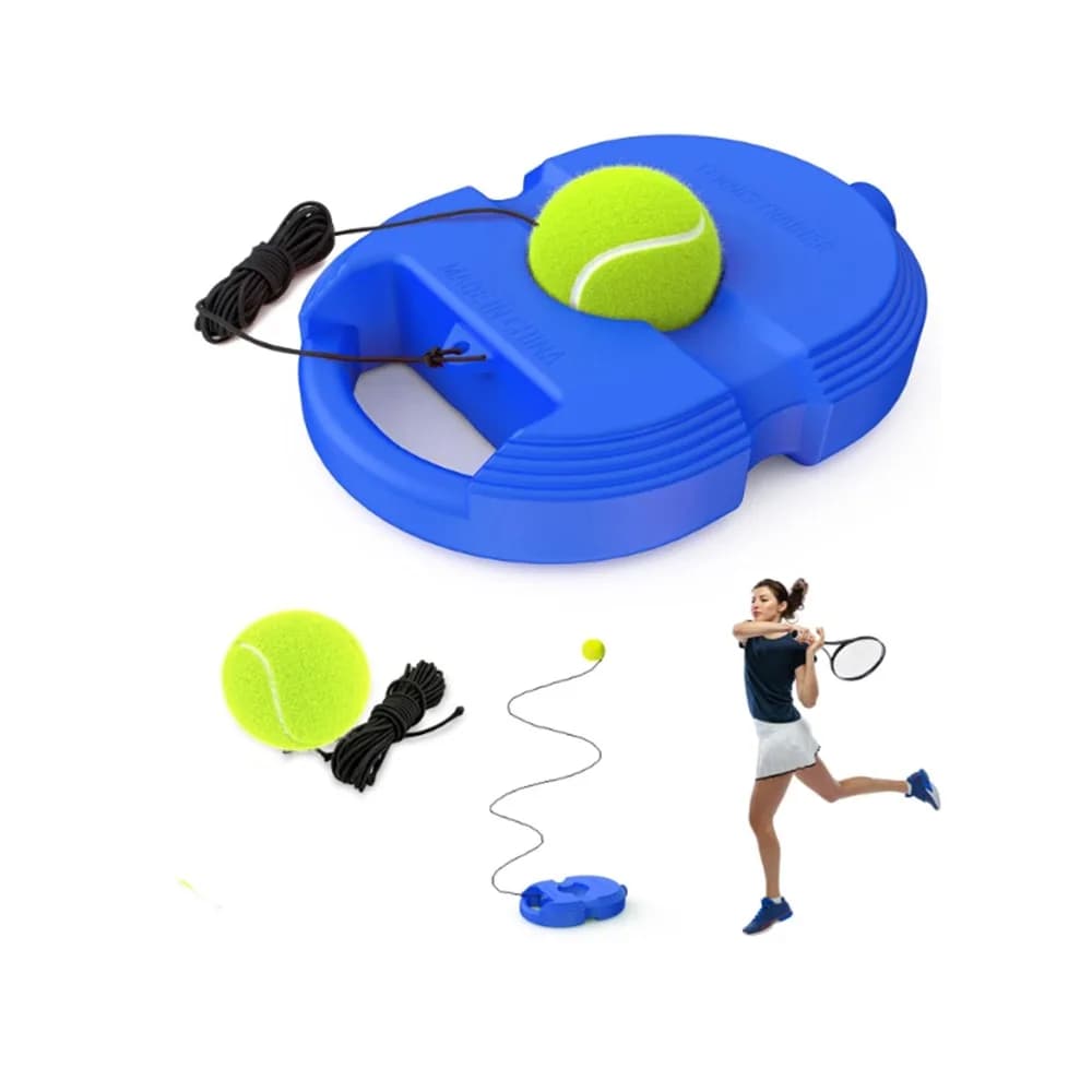 Set di allenatori da tennis professionali Linea di ritorno Esercizio per carichi pesanti Palla da tennis Corda elastica Tennis per giocatori singoli domestici