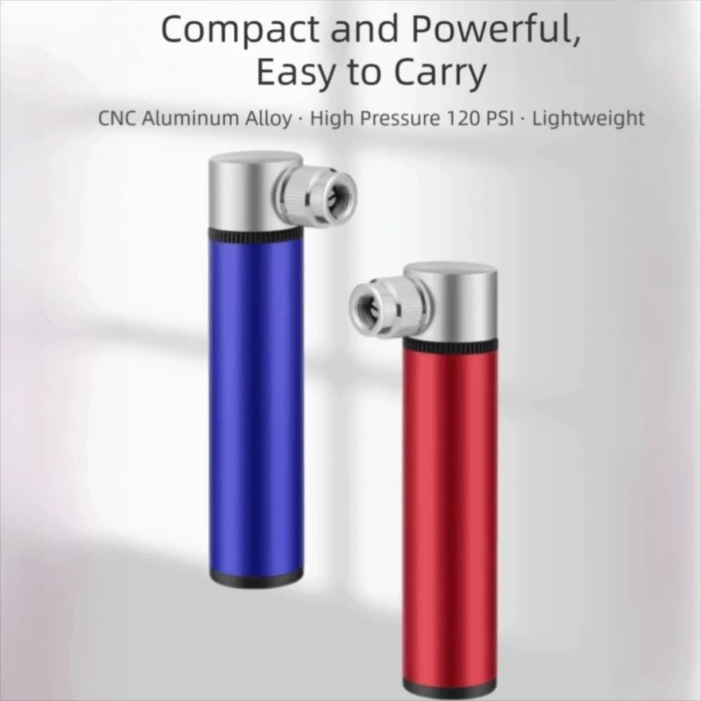 Bike Repair Aluminum Alloy Mini Bike Pump Portable High Pressure Bicycle Pump Mini Lightweight Bike Air Pump Basketball