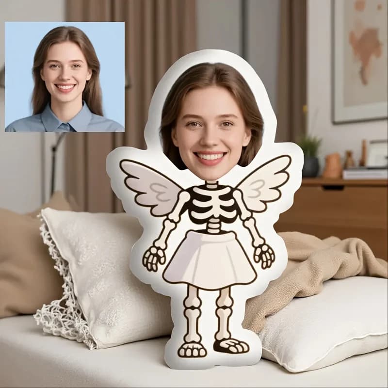 Cuscino in peluche personalizzato dal design carino, perfetto per compleanni e vacanze: un ottimo regalo per la famiglia, gli amici o il meglio