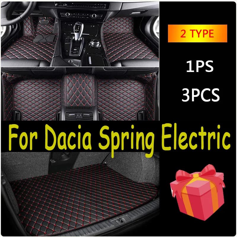 Car mats for Dacia Spring Electric Renault City K-ZE Renault Kwid E-Tech Electric 2021 ~ 2023 Pad waterproof car accessories