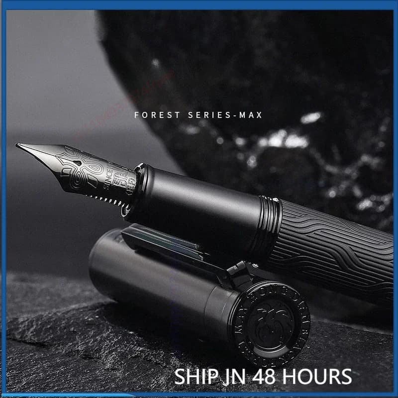 For Hongdian Black Forest Max Fountain Pen Luxury Gift For Men Women Student Adult Office Chinese Calligraphy Writing Stationery