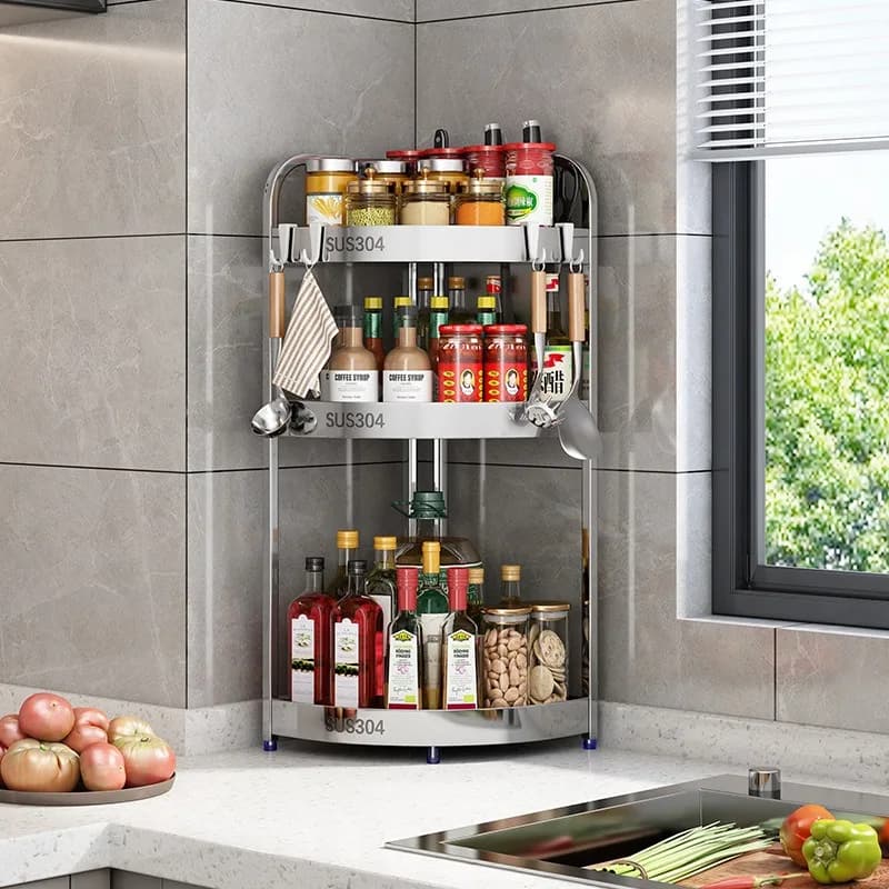 304 stainless steel kitchen knife holder for dressings, knives and wands