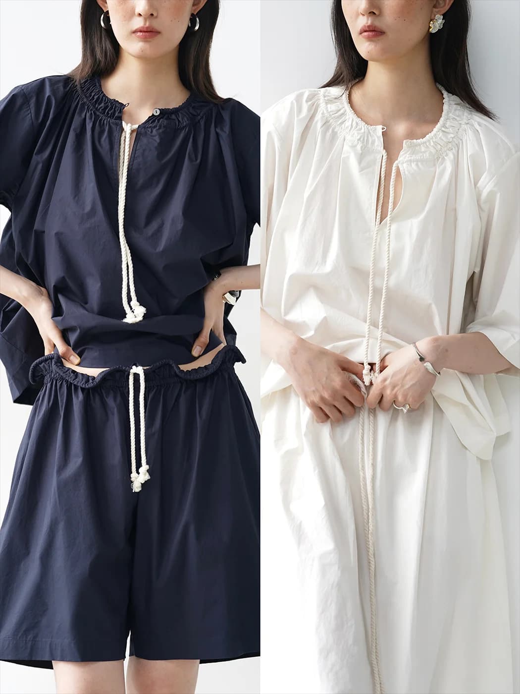 Set Estivo da Donna Lesatins: Gonna Midi Plissettata con Design a Coulisse e Pantaloncini con Fiori in Vita