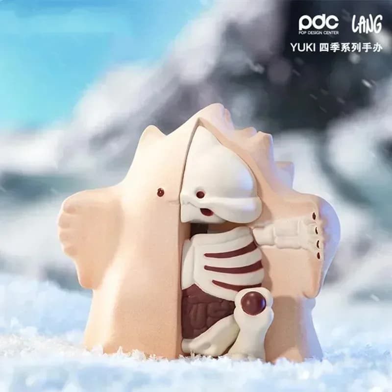 Pop Mart Yuki Four Seasons Series Kawaii Anime Action Figure Blind Box Toys Surprise Mystery Dolls for Girls Gift