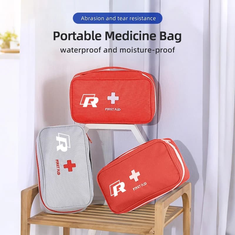 Borsa per medicinali portatile per auto Kit di pronto soccorso Borsa da viaggio per Volkswagen VW Polo CC Bora Golf Jetta Lavida Lamando Magotan GTI