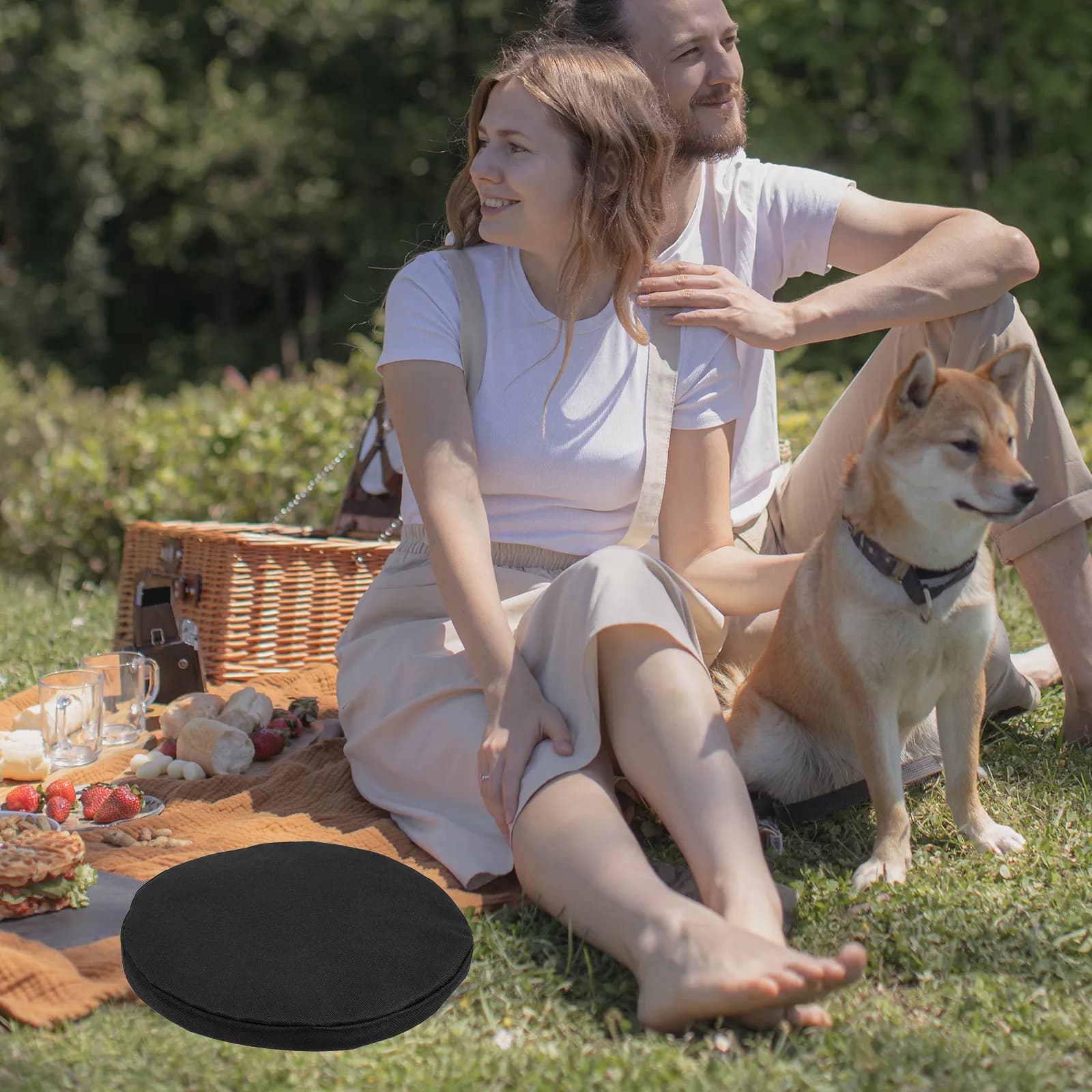 Foldable Telescopic Stool Cushion, Portable Bearing for Camping Chair, Fishing, Beach, Picnic, External Use, Camping Accessories