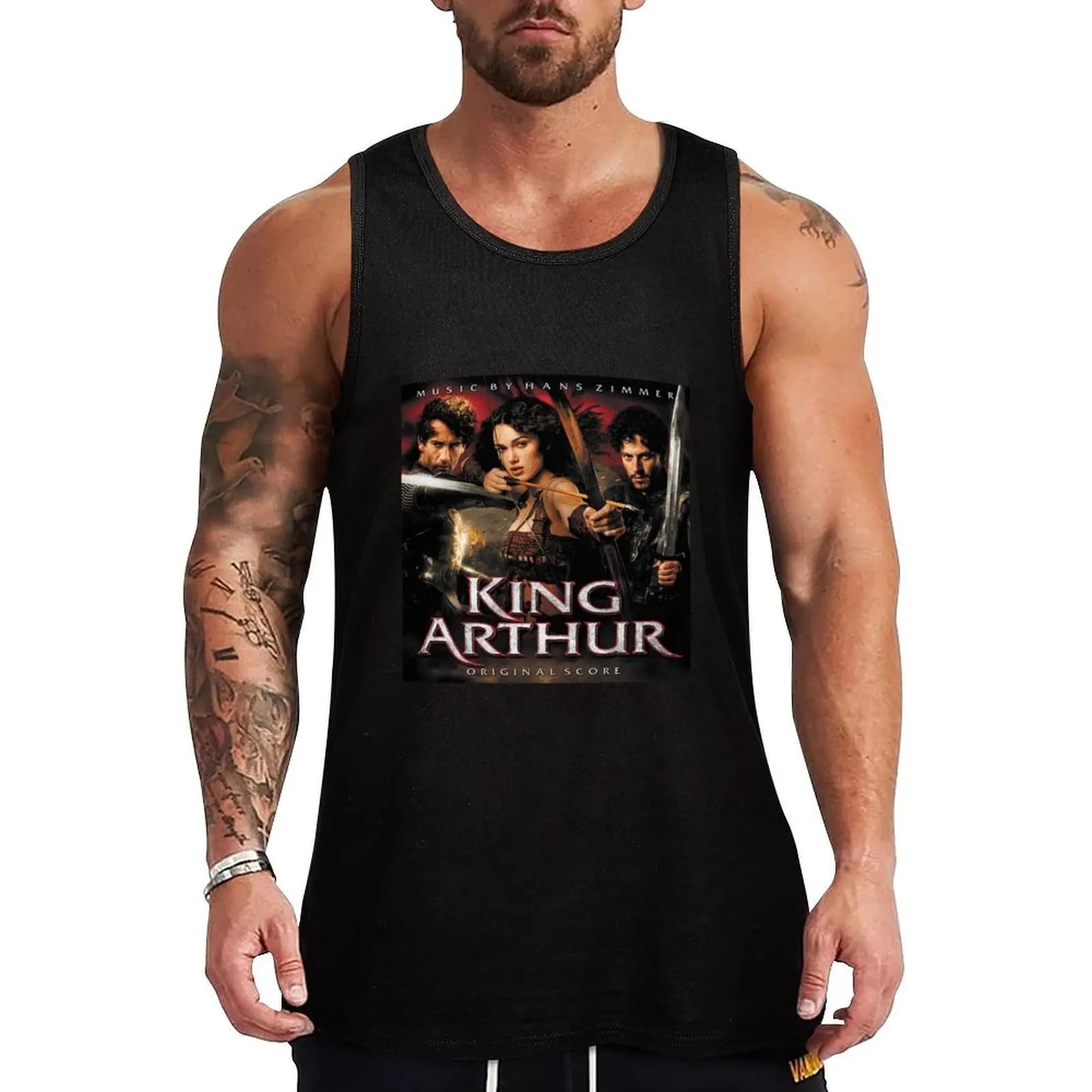 Hans Zimmer King Arthur Tank Top da allenamento, canotta sportiva, traspirante, senza maniche