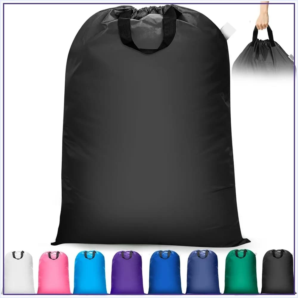 Extra Large Laundry Bag with Handles, Heavy Duty Travel Bag for Dirty Clothes, 28"x40"