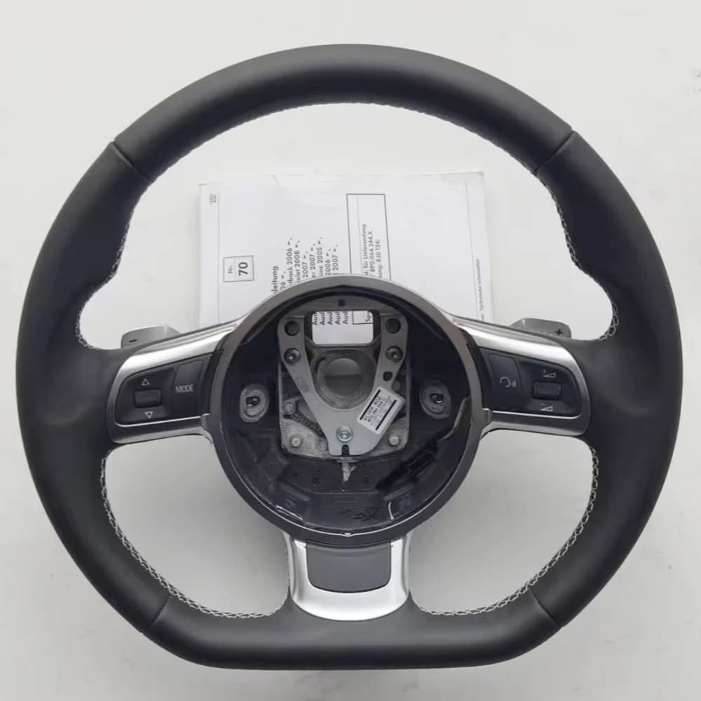 Custom Black Leather Cover for Audi TT (8J) 2006-2013 2014 A3 S3 (8P) Sportback 2008 2010 2012