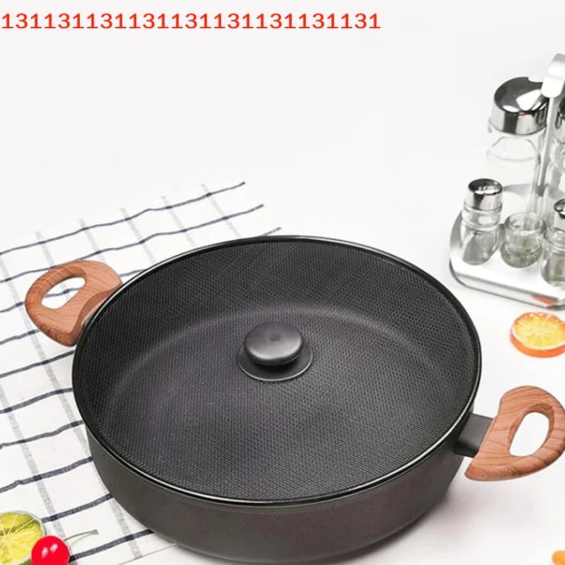 Oil Splash Guard Lid Fine Mesh Splash Guard Cover Lid Kitchen Tools Black Splatter Screen Anti Grease Frying Pan