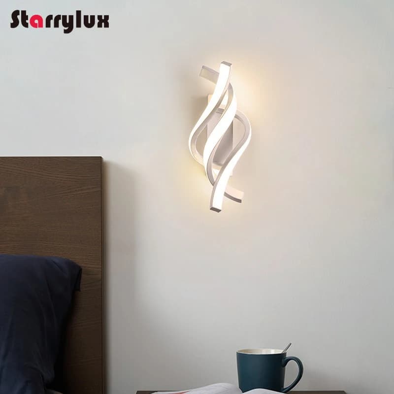 Lampada da parete moderna nordica per esterni, ingresso, balcone, luce notturna a LED