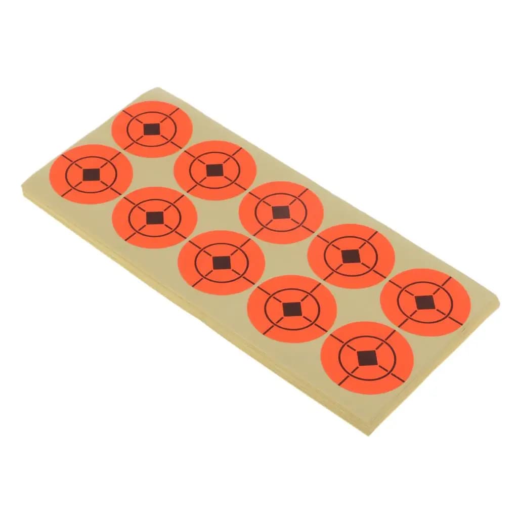 Shooting Practice Paper Targets Self-adhesive Stickers High Visibility for Archery Shooting Training Range 250 Pieces