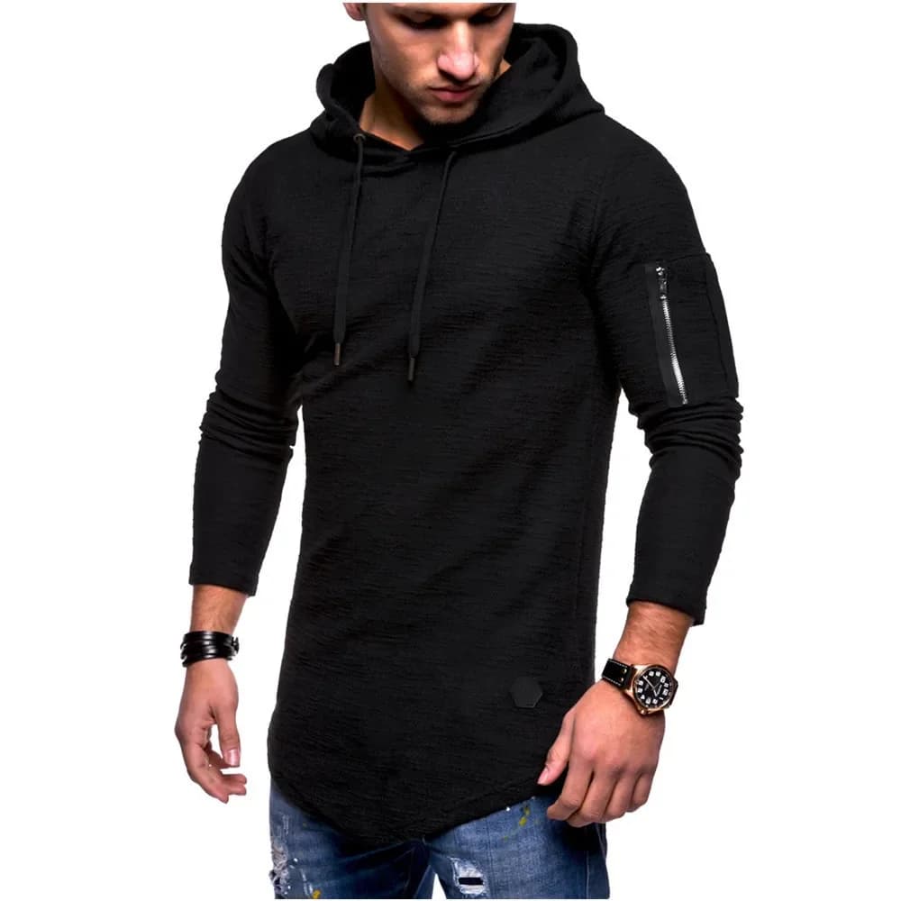 MRMT 2026 Brand New Men's Hoodies Sweatshirts Jacquard Man Hooded Sweatshirt Arm Zipper Stitching Long Men Hoodies Sweatshirts
