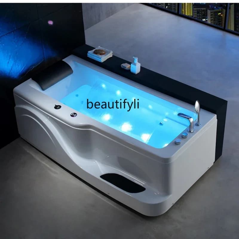 X188 Massaggio Cascata Led Bubble Vasca da bagno Altoparlante Bluetooth con cuscino