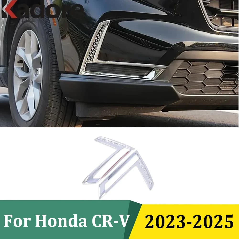 Per Honda CRV CR-V 2023 2024 2025 Fendinebbia Anteriore Copertura Trim Testa Fendinebbia Lampada Sopracciglio Strisce Car Styling Accessori
