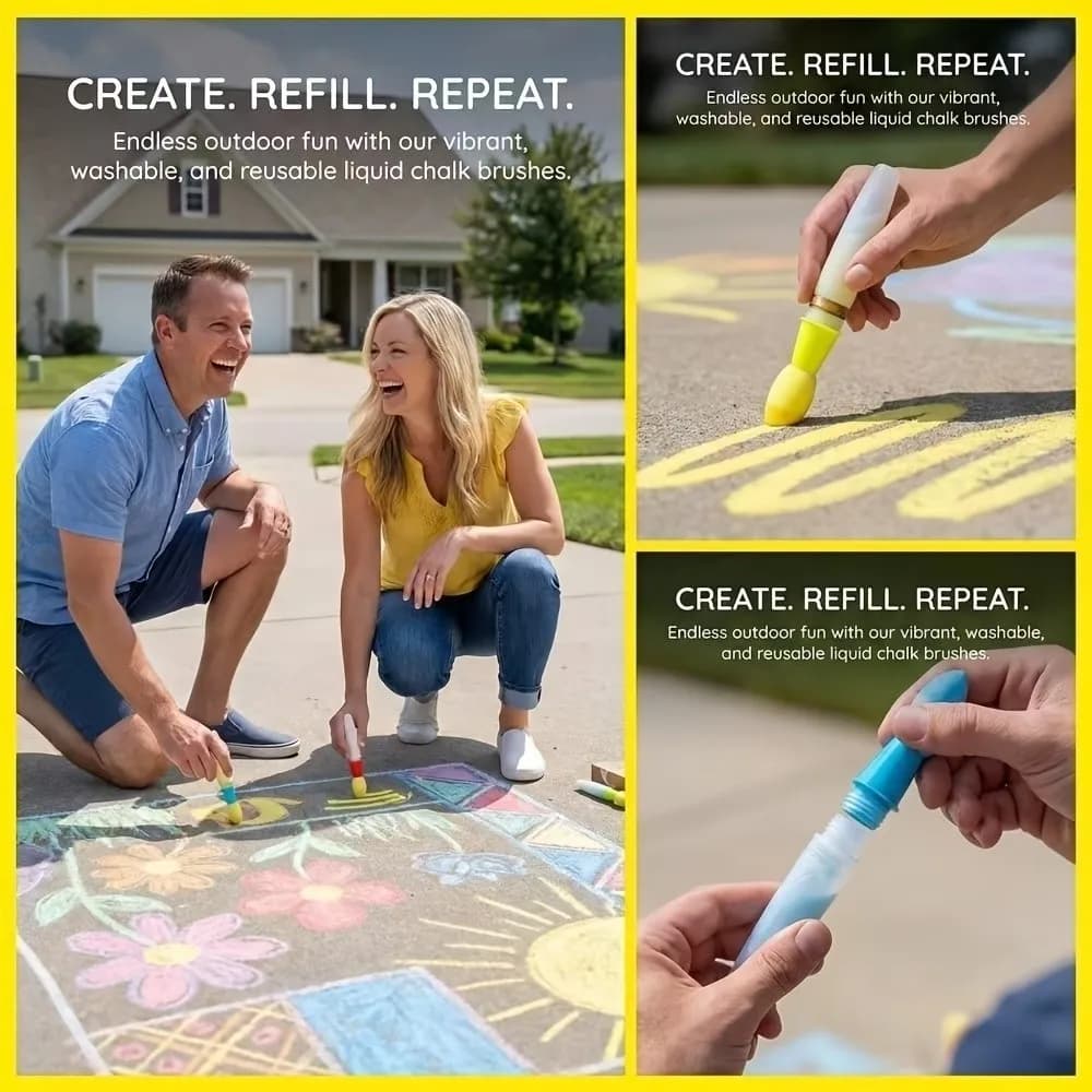 3Pcs Creative Soft Sponge Paint Brushes DIY Multi-function Round Applicators Acrylic Watercolor Oil Drawing Tools Chalk Brushes