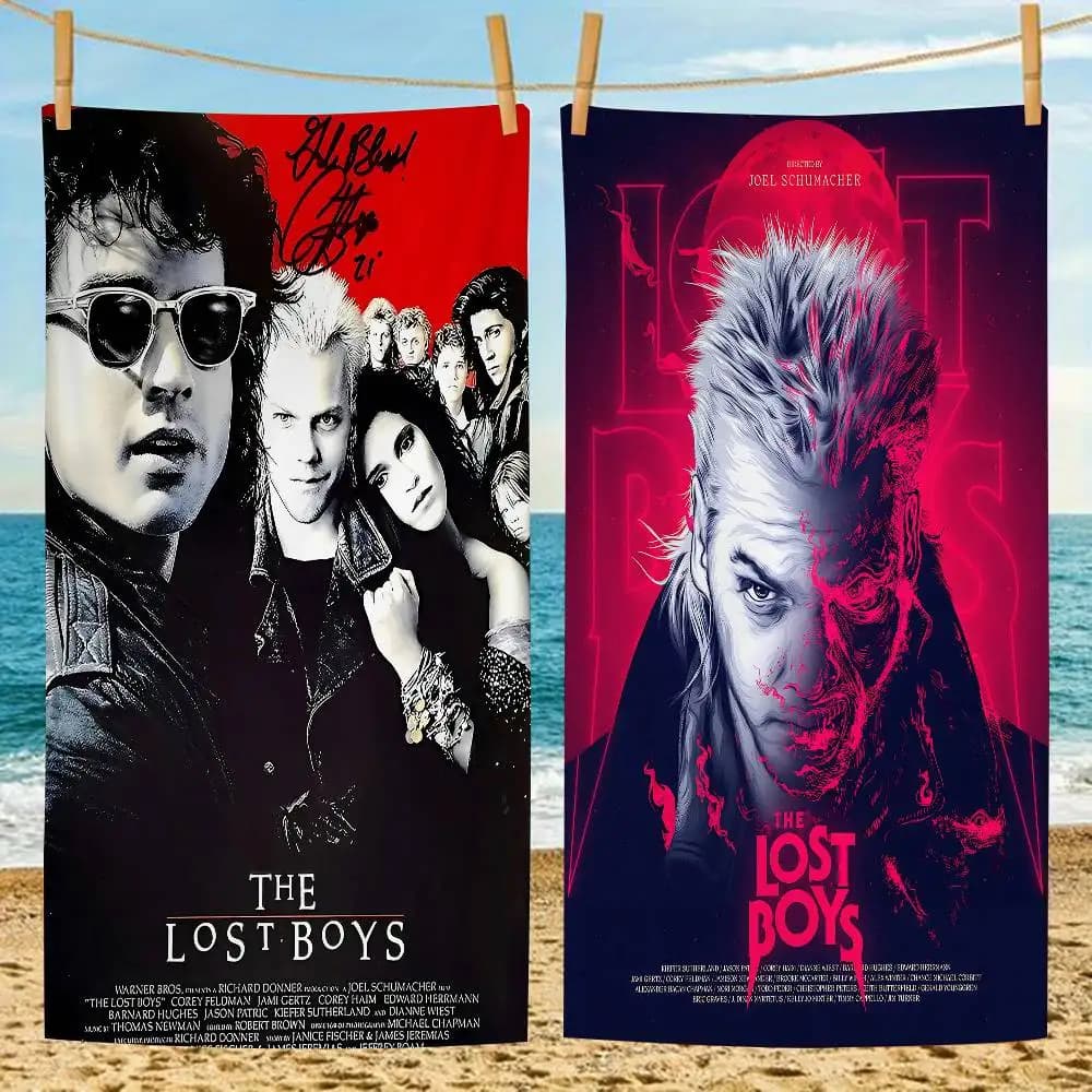 Asciugamani da spiaggia in microfibra Lost Boys 1987 Movie Big, ad asciugatura rapida, per spiaggia, piscina, viaggi, nuoto e yoga