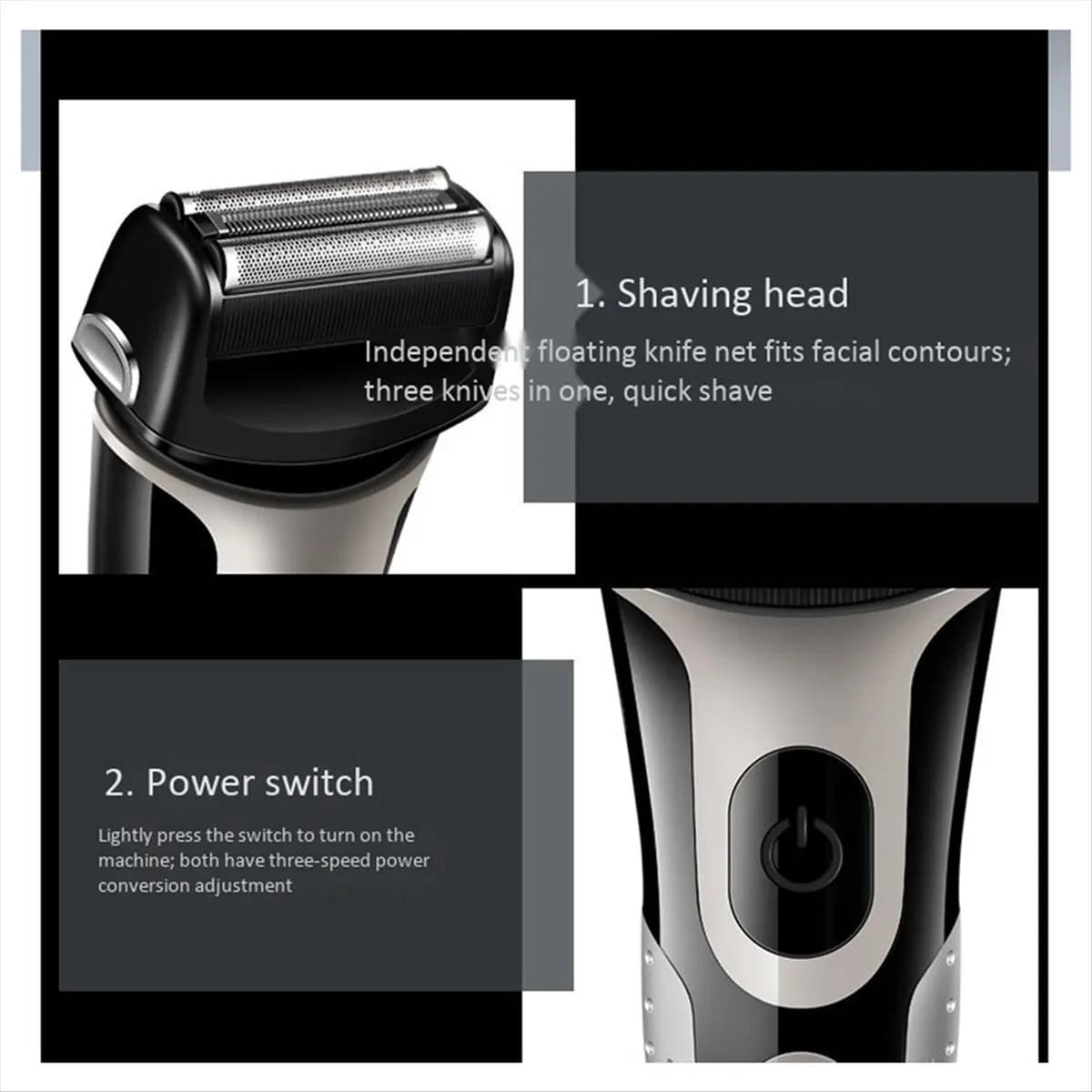 DT38 Reciprocating Shaver USB Charging Hair Cutting Machine Men Beard Trimmer