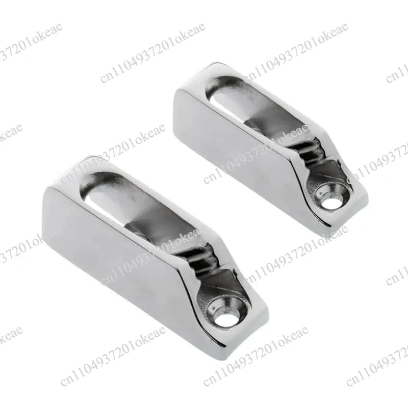 316 Stainless Steel 55*17mm Rope Clamp Cleat for 6MM Marine Cord Tensioner Boat Yacht