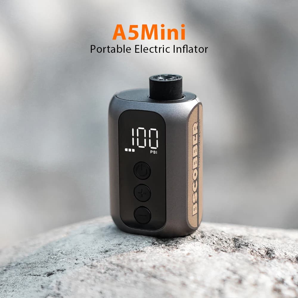 BSCOBBER Cycle Pump for Bicycle A5mini Rechargeable Wireless Bike Pump Electric High Pressure Bicycle Accessories Tire Inflator