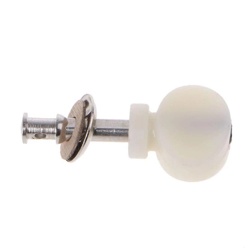 New White 4Pcs Ukulele Strings Tuning Pegs Pin Machines Tuners Friction Ukelele