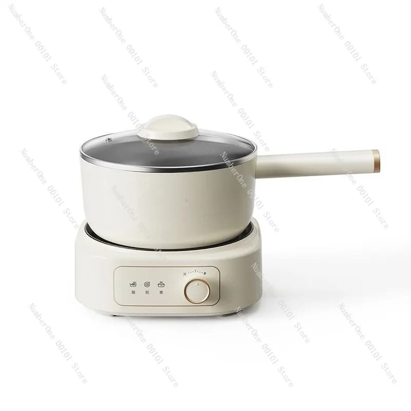 Pentola Elettrica Multifunzione 2.5L, Padella Elettrica con Design Separabile, Cuocipasta Portatile, Elettrodomestico da Cucina a Riscaldamento Rapido