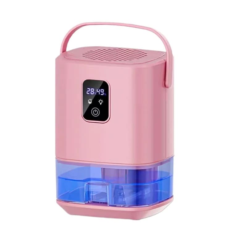 Deumidificatore silenzioso per uso domestico: deumidificatore per piccole camere da letto con arresto automatico quando il deumidificatore completo per la purificazione dell'aria interna