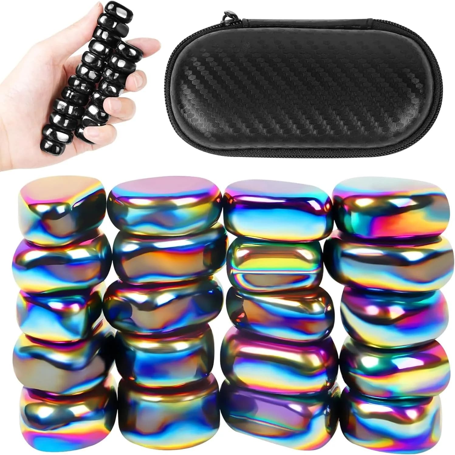 Pietre da gioco per scacchi magnetiche, scrivania antistress antistress palline magnetiche giocattoli agitati per adulti adesivo per frigorifero per autismo ADHD