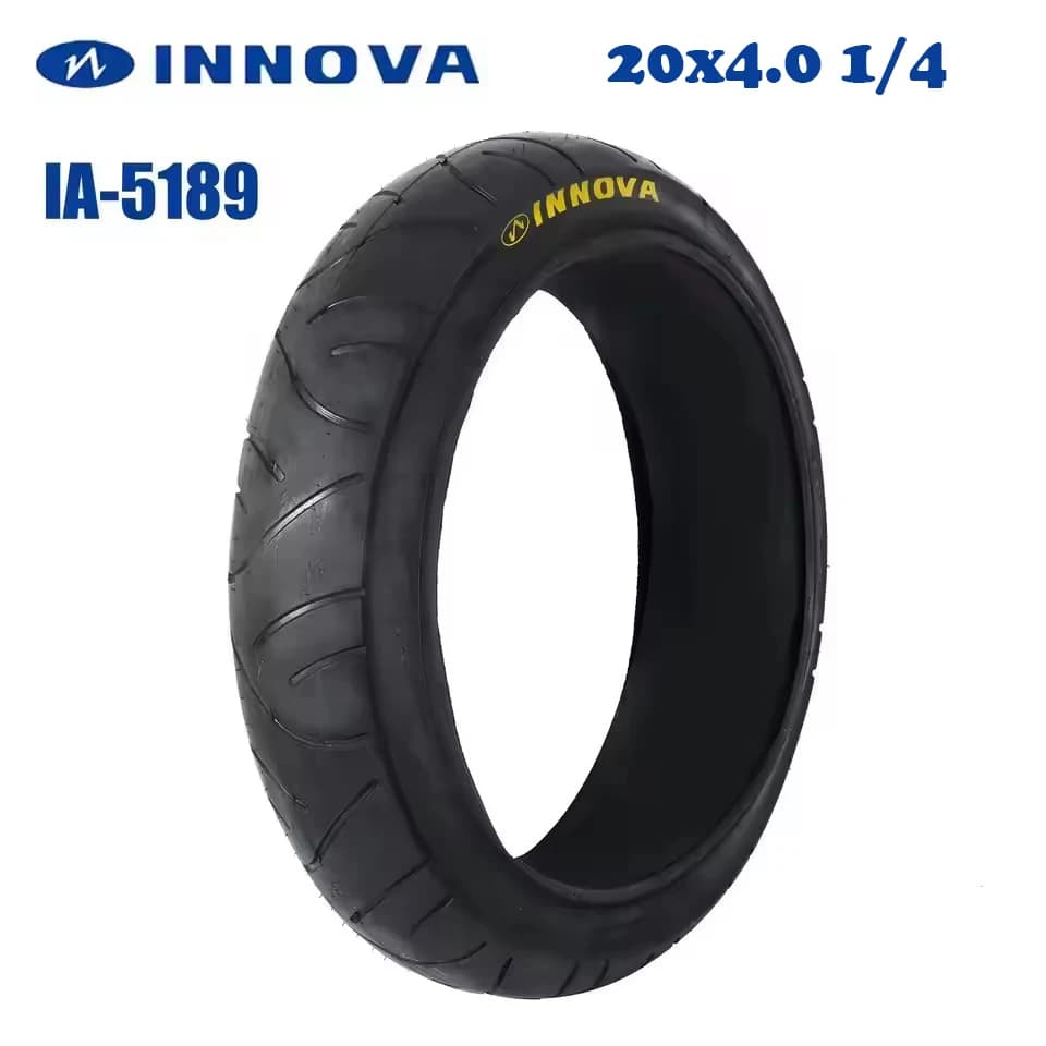 INNOVA Pneumatico per Bici Elettrica 20x4.0 1/4 FILO Pneumatico Originale Nero Blu Verde Pneumatico per Bicicletta Elettrica Mountain Bike Accessori Tubo