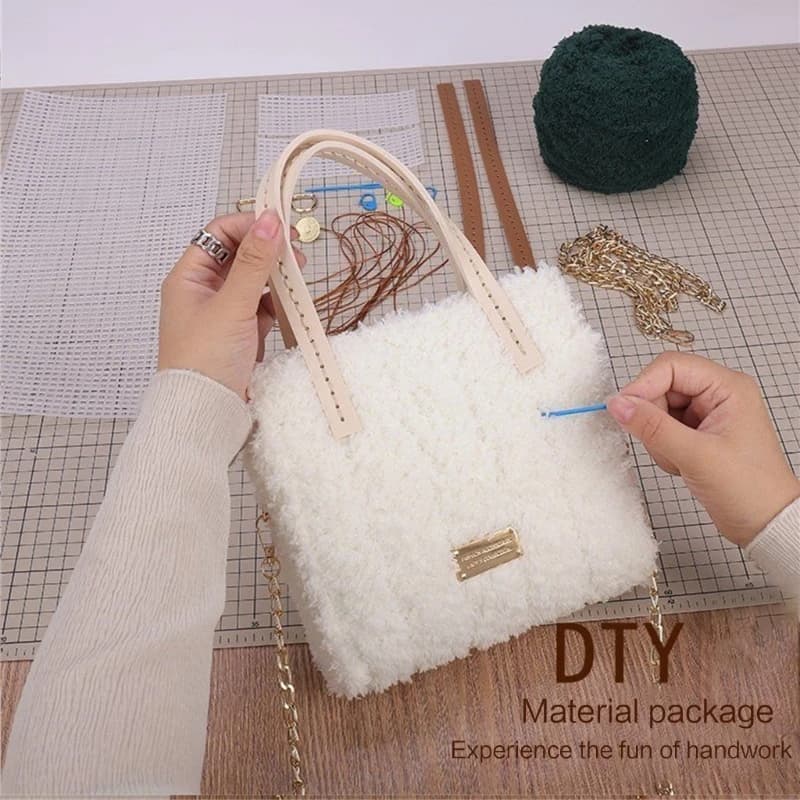 Kit borsa fai da te per donna borsa a tracolla soffice con Kit da cucito borsa a tracolla completamente abbinata che fa Set completo regalo di natale