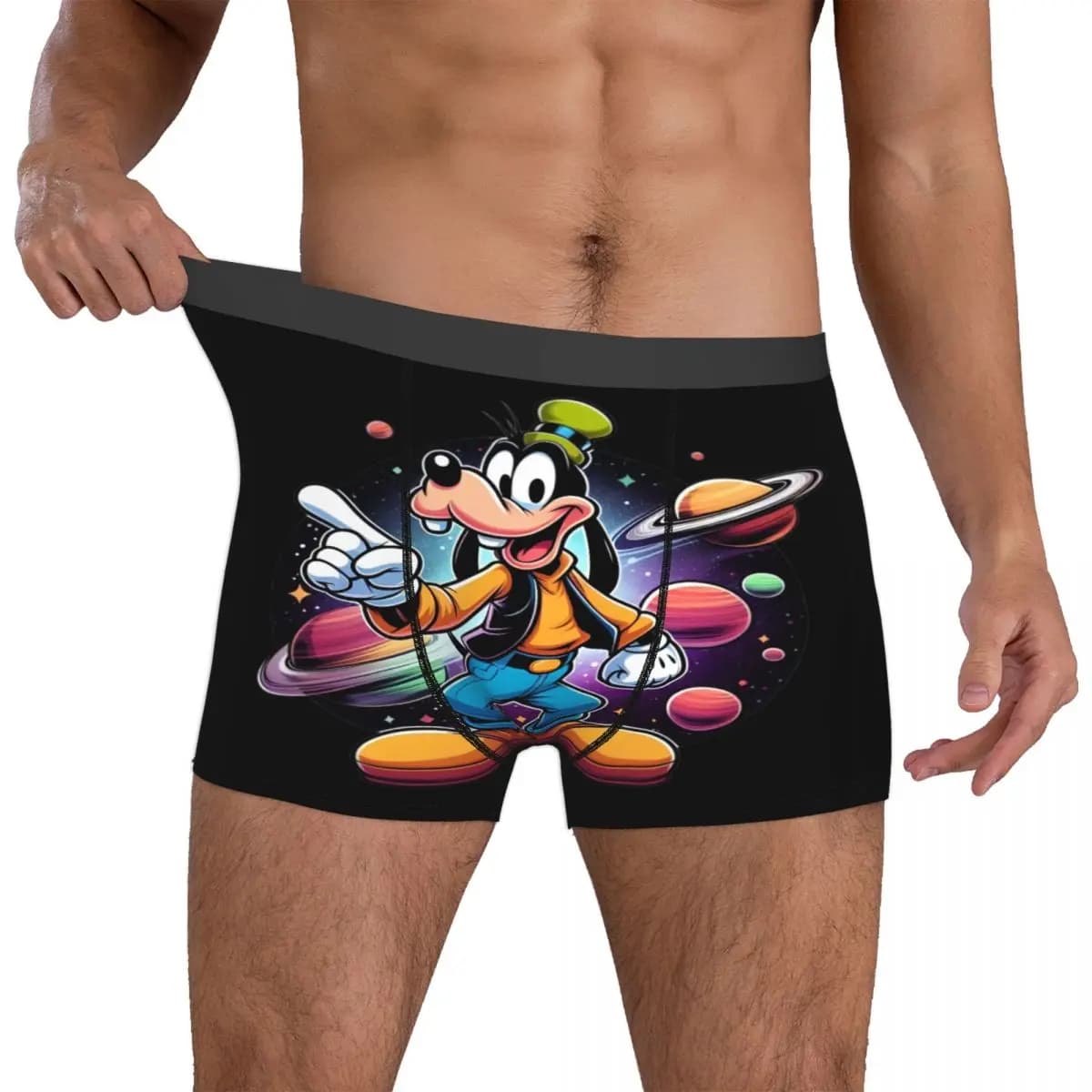 Boxer da Uomo Personalizzati G-Goofyes con Stampa Cartoon, Slip Morbidi e Comodi