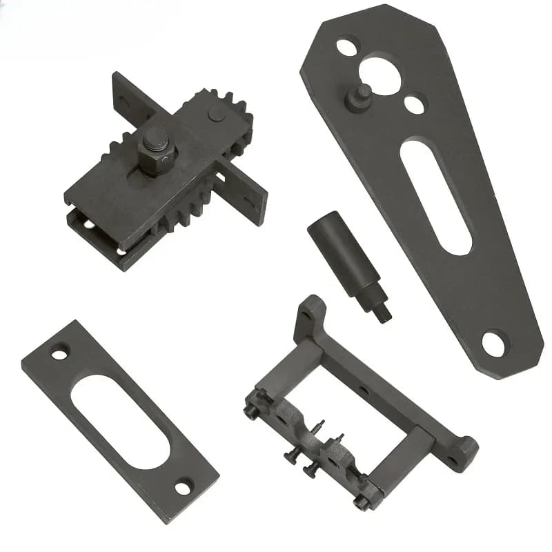 Set of diesel engine distribution crank clamping tools for GENLYON FIAT CURSOR C11 C13