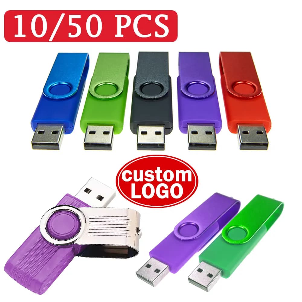 10/50 pz/lotto Chiavetta USB 2.0 con Logo Personalizzato Gratuito, Prezzo all'Ingrosso, 1GB 4GB 128MB, Memory Stick per Regali Fotografici