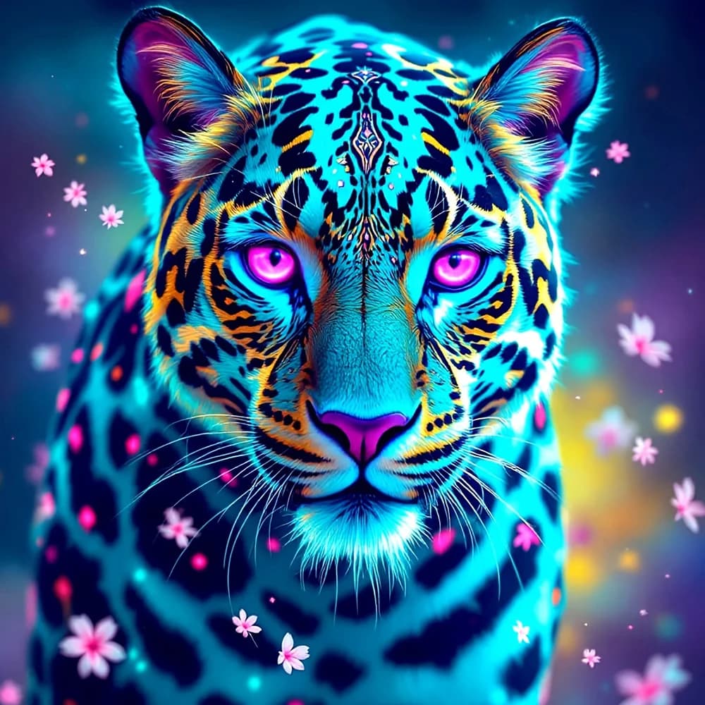 EverShine DIY Diamond Painting Leopard Full Square Round Drill Mosaic Animal Embroidery Picture Of Rhinestones Home Decoration