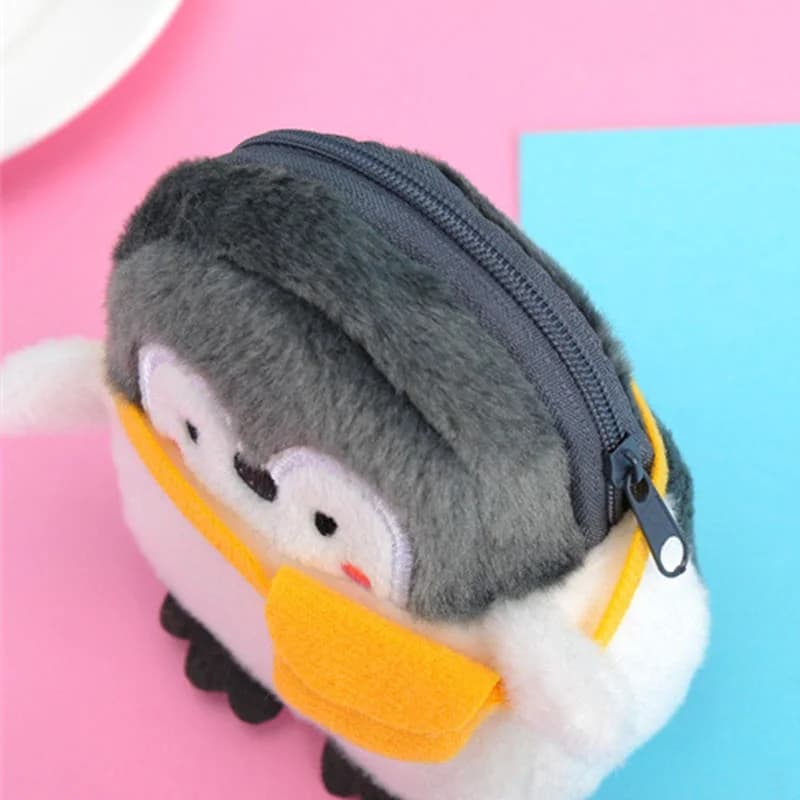 Borsa a tracolla Piccolo pinguino Kawaii Portafoglio in peluche Pinguino morbido Portamonete in peluche Ragazze Amanti Regali di San Valentino Piccolo