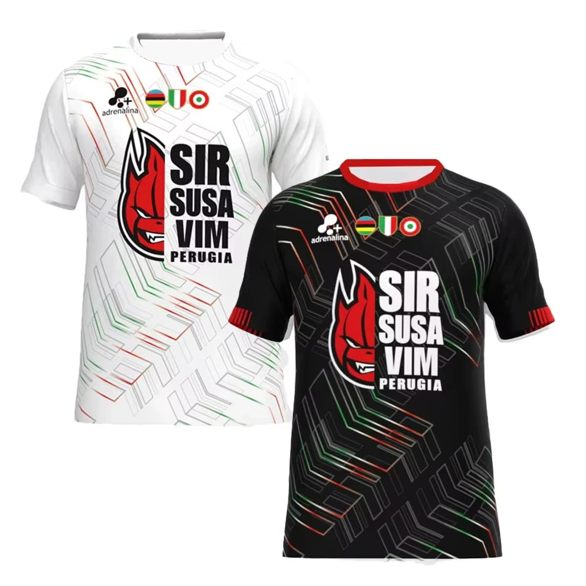 2025 Maglia da pallavolo da uomo italiana Sir Susa Vim Perugia T-shirt O-Collo Abbigliamento da allenamento ad asciugatura rapida Top oversize traspiranti
