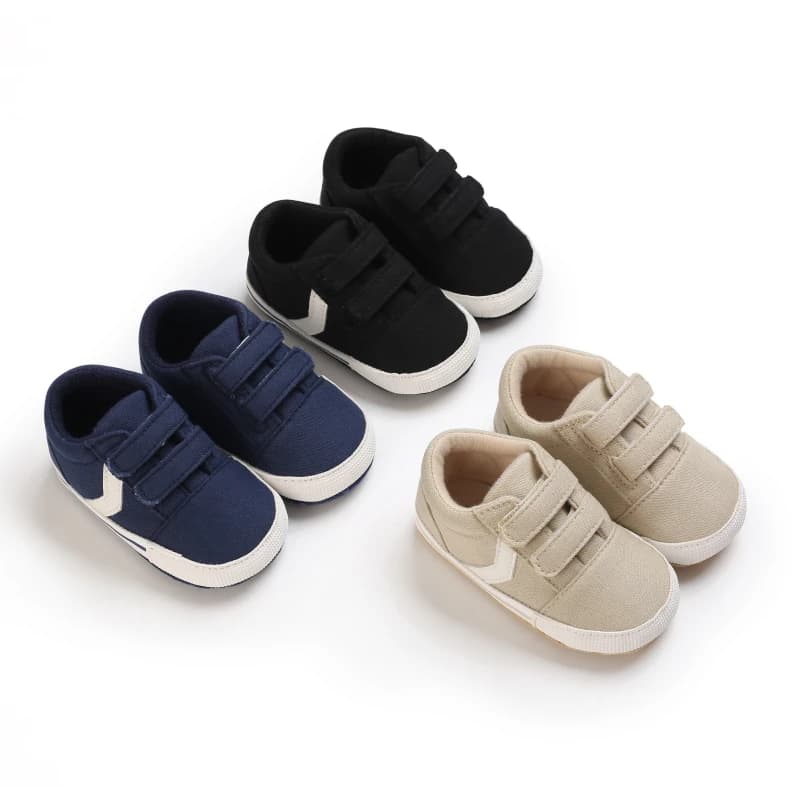 Classic Canvas Baby Sneakers 0-18M Infant Pre-Walker Shoes Soft Sole Comfortable Sports Footwear for Toddler Boys Girls