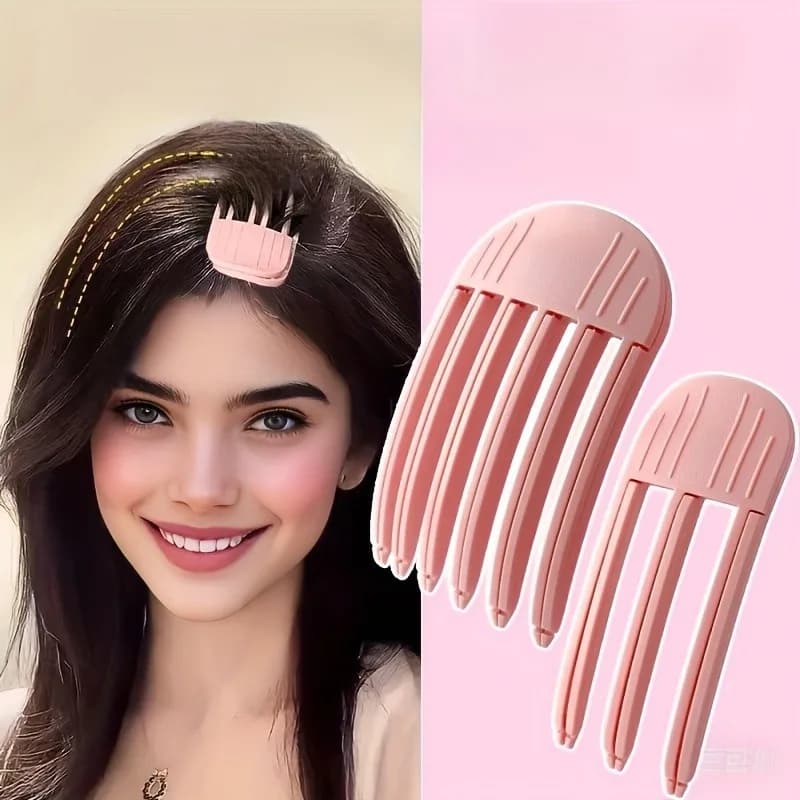 2Pieces Women's Hair Clips Collection - Features Secure Grip in Delicate Pink Hues, Great for Daily Wear and Elegant Appearances