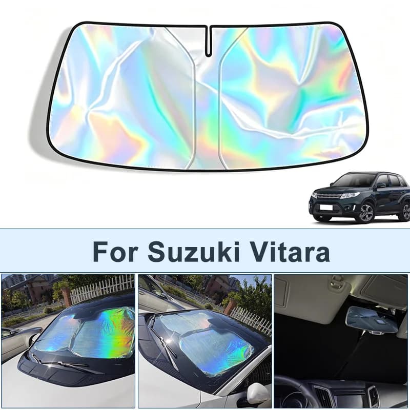 Parasole pieghevole per parabrezza anteriore per Suzuki Vitara, copertura protettiva riflettente UV, accessori per interni auto