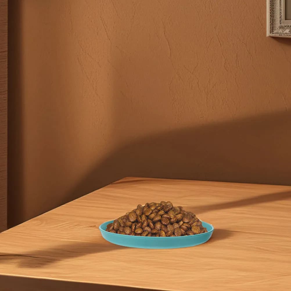 Cat Dish Bowl Water Food Plates Flat Feeding Bowls for Wet Container Pet Indoor Cats