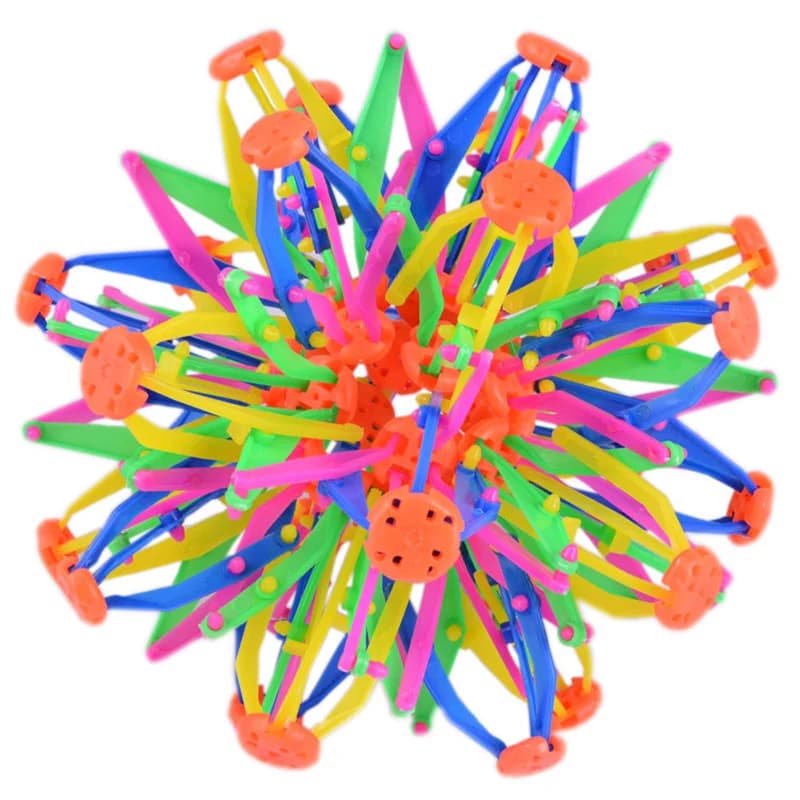 Palla telescopica magica per bambini Palla da fiore all'aperto Palla da lancio Varietà Fiore Festa Puntelli divertenti Giocattolo di interazione genitore-figlio